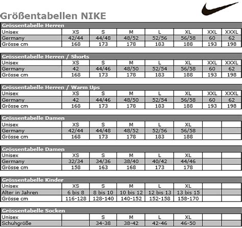 größentabelle nike schuhe herren|intersport größentabelle.